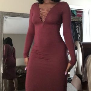 Criss Cross Midi Dress